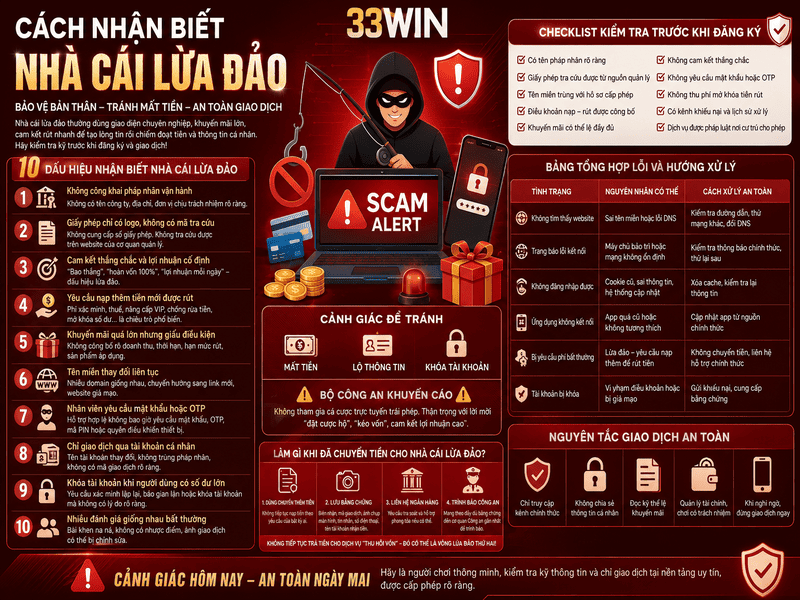 Cách Nhận Biết Nhà Cái Lừa Đảo Chính Xác Và An Toàn